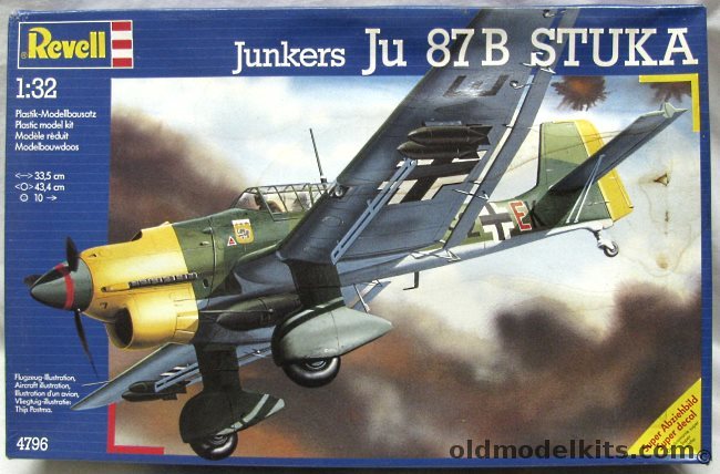 Revell 1/32 Junkers Ju-87B Stuka  - Luftwaffe 3.St.G.5 or 4.St.G.77 Balkans, 04796 plastic model kit